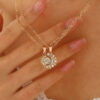 2pcs Necklace Sun And Moon Magnetic Pendant Clavicle Chain Necklace For Couple Lovers - Image 6