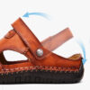 Men's Closed Toe Sandals Summer Adjustable Slides Slippers Fashion Beach Shoes - Image 8