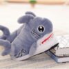 Plush toy shark - headed cotton slipper for women's skid and bottom plush shark slippers - Image 5