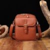 Unisex Vintage Large Capacity Messenger Bag Storage Bag  With 10 Card Inserts Casual Backpack Women's Bag Retro Backpack Large Capacity Travel - Image 3
