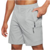 Men'S Casual Elastic Waist Strap Summer Shorts Casual Fit Fashion Outdoor Long Shorts For Men Knee-Length Straight Leg Pants Shorts - Image 4