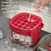 Press-type Convenient Outdoor Portable Ice Tray Large Capacity Ice Bucket 48 Extra-Large Ice Maker Food Grade Plastic Storage Tray Essential Kitchen Gadget - Image 7