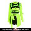 Fluorescent Green Jazz Costume Women's Suit - Image 8