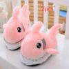 Plush toy shark - headed cotton slipper for women's skid and bottom plush shark slippers - Image 6