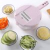 8 In 1 Mandoline Slicer Vegetable Slicer Potato Peeler Carrot Onion Grater With Strainer Vegetable Cutter Kitchen Accessories - Image 10