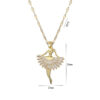 Ins Ballet-girl-shaped Necklace Fashion Personality Rhinestone Clavicle Chain Jewelry For Women - Image 8