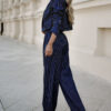 Women's Spring Fashion Striped Suits Casual Lapel Long Sleeve Cropped Top And Straight Pants Outfits Women's Clothing - Image 10