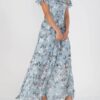 Flowers Print Short Sleeve Dress Summer Fashion Ruffle Beach Dresses Women's Clothing - Image 3