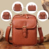 Unisex Vintage Large Capacity Messenger Bag Storage Bag  With 10 Card Inserts Casual Backpack Women's Bag Retro Backpack Large Capacity Travel - Image 10