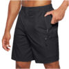 Men'S Casual Elastic Waist Strap Summer Shorts Casual Fit Fashion Outdoor Long Shorts For Men Knee-Length Straight Leg Pants Shorts - Image 5