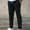 Men's Casual Pants With Pockets Fashion Slim Fit Drawstring Trousers - Image 6