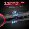 Hair Straightener Brush, One-Step Straightening Brush With 50M Negative Ions, 13 Temp Settings & LED Display, Dual Voltage, Straightening Comb With Anti-Scald Design, Gifts For Women Adjustable Comfor - Image 2