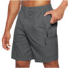 Men'S Casual Elastic Waist Strap Summer Shorts Casual Fit Fashion Outdoor Long Shorts For Men Knee-Length Straight Leg Pants Shorts - Image 2
