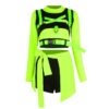 Fluorescent Green Jazz Costume Women's Suit - Image 2