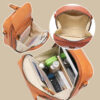 Unisex Vintage Large Capacity Messenger Bag Storage Bag  With 10 Card Inserts Casual Backpack Women's Bag Retro Backpack Large Capacity Travel - Image 7
