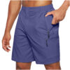 Men'S Casual Elastic Waist Strap Summer Shorts Casual Fit Fashion Outdoor Long Shorts For Men Knee-Length Straight Leg Pants Shorts - Image 9