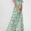 Flowers Print Short Sleeve Dress Summer Fashion Ruffle Beach Dresses Women's Clothing - Image 7