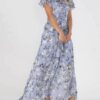 Flowers Print Short Sleeve Dress Summer Fashion Ruffle Beach Dresses Women's Clothing - Image 2