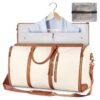 Large Capacity Travel Duffle Bag Women's Handbag Folding Suit Bag Waterproof Clothes Totes - Image 2