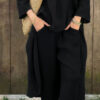 2pcs Long-sleeved Suits Loose V-neck Long Top And High Waist Wide Leg Pants With Pockets Women's Clothing - Image 10