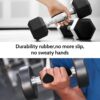 Anti-Slip Grip Strengthener No Sweaty Portable Finger Trainer Breathable Comfort Workout Grips For Dumbbell Lifting - Image 7