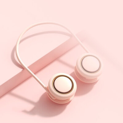 New Style Hand-Held Fan Leafless Hanging Neck Storage Fan