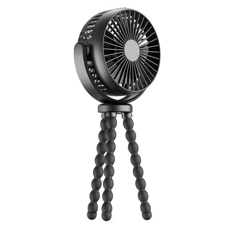 Baby Stroller Fan Hand Held Rechargeable USB Bladeless Small Folding Fans Mini Ventilator Silent Table Outdoor Cooler Neck Fan - Image 8