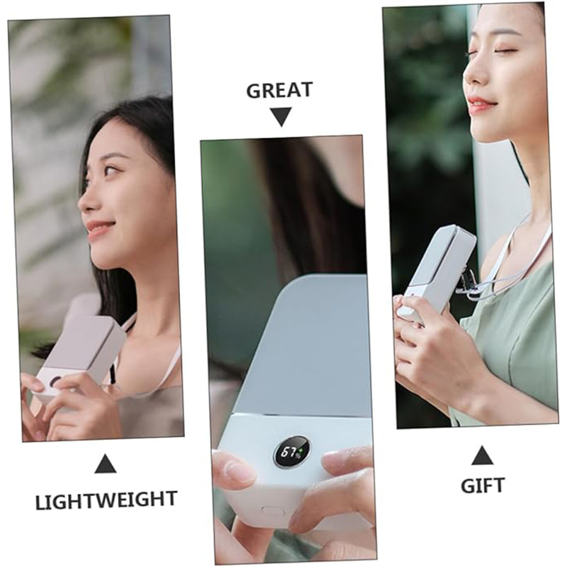 Lazy Person Hanging Neck Fan USB Charging Mini Desktop Portable High Wind Hanging Waist Fan - Image 5