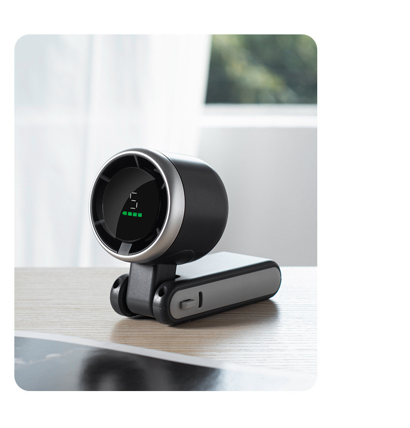 Hanging Neck Outdoor 180 Degree Folding Desktop Mini Fan Hand-held Folding High-speed Powerful Turbo Fan - Image 3